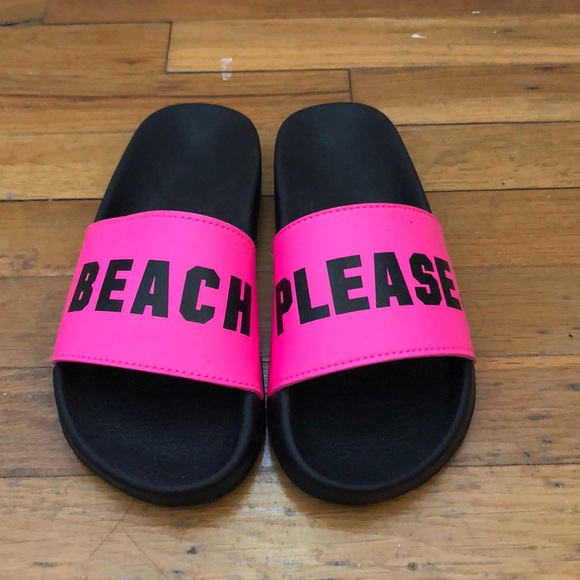 Pink Victoria S Secret Shoes Vs Pink Slides In Hot Pink Poshmark
